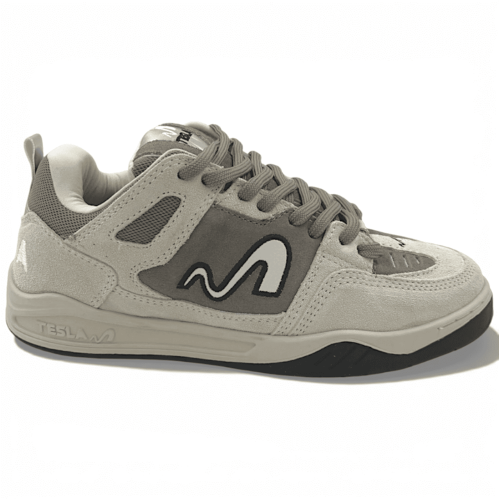 Tênis Casual Tesla Nine Silver Masculino-b8816fbf-3db7-4670-bc79-078bf869432e