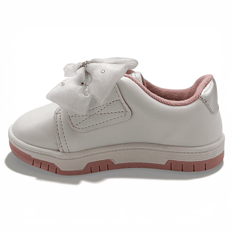 Tênis Molekinha Com Laço Brilho Infantil Feminino-694996ad-6268-4fc7-a322-e5c3f5e3afe8