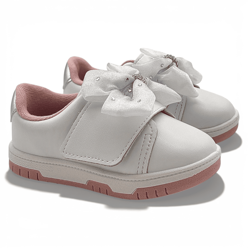 Tênis Molekinha Com Laço Brilho Infantil Feminino-6446948f-0bb8-4a09-a9e9-bbae434f91f6