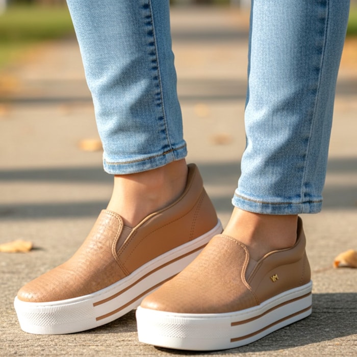 Tênis Slip On Casual Via Marte Feminino-0ca9f533-cc43-4f2b-a644-061a7ee21e94