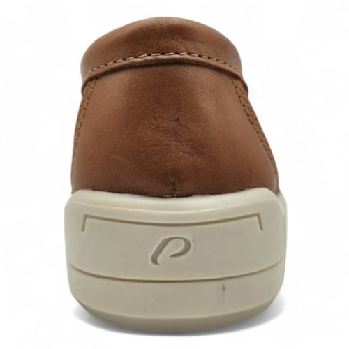 Tênis Slip On Pegada Couro Feminino